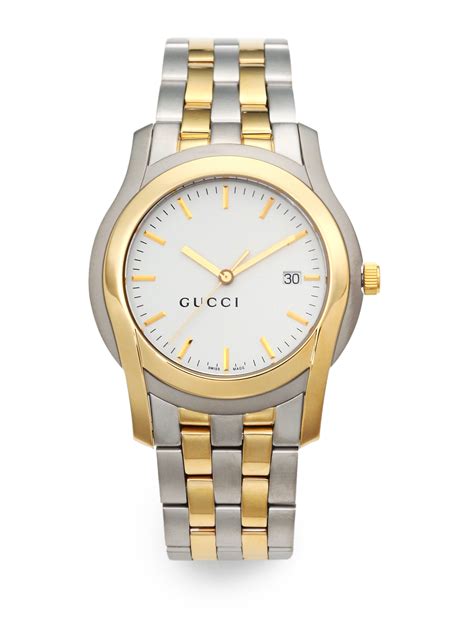 gucci steel watch|stainless steel Gucci watch men.